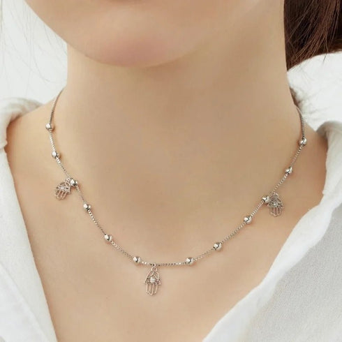 Colier din argint Fatima